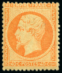 Stamp of France 1862 Empire dentelé : la série complète