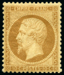 Stamp of France 1862 Empire dentelé : la série complète