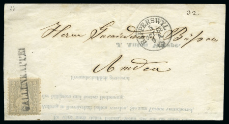 Stamp of Switzerland / Schweiz 1868-1883, Kl. Partie mit 11 Belegen