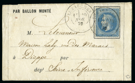 Stamp of France » Guerre de 1870-1871 GENERAL UHRICH Exceptionnelle frappe en bleu