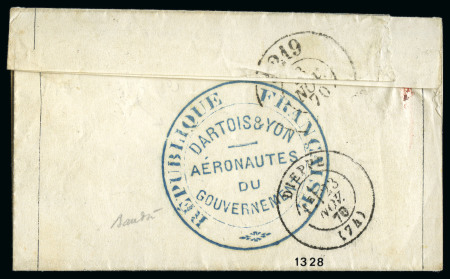 Stamp of France » Guerre de 1870-1871 GENERAL UHRICH Exceptionnelle frappe en bleu
