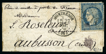 Stamp of France » Guerre de 1870-1871 RARISSIME BALLON DES GRAVILLIERS