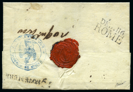 Stamp of France 1803-1811, Département conquis, Lot de 9 lettre