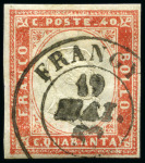 Stamp of Auction catalogues Petit lot d'oblitérés dont 40c Ière ém.