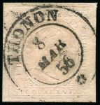 Stamp of Auction catalogues Petit lot d'oblitérés dont 40c Ière ém.