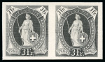 Stamp of Switzerland / Schweiz » Stehende Helvetia Druckproben (Guinand Gruppe 3)