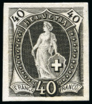 Stamp of Switzerland / Schweiz » Stehende Helvetia Druckproben (Guinand Gruppe 3)