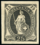 Stamp of Switzerland / Schweiz » Stehende Helvetia Druckproben (Guinand Gruppe 3)