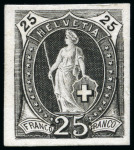 Stamp of Switzerland / Schweiz » Stehende Helvetia Druckproben (Guinand Gruppe 3)