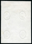 Stamp of Switzerland / Schweiz » Ziffermuster Weisses Papier nur mit Kontrollzeichen versehen