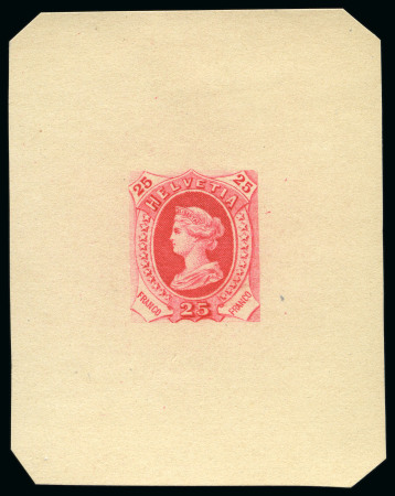 Stamp of Switzerland / Schweiz » Stehende Helvetia 1880 "Libertas" Einzelabzüge, offizieller Druck