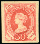 Stamp of Switzerland / Schweiz » Stehende Helvetia "Libertas" Einzelabzüge, unoffizieller Druck
