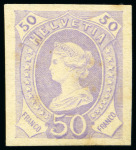 Stamp of Switzerland / Schweiz » Stehende Helvetia "Libertas" Einzelabzüge, unoffizieller Druck