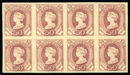 Stamp of Switzerland / Schweiz » Stehende Helvetia "Libertas" Einzelabzüge, unoffizieller Druck