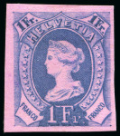 Stamp of Switzerland / Schweiz » Stehende Helvetia "Libertas" Einzelabzüge, unoffizieller Druck