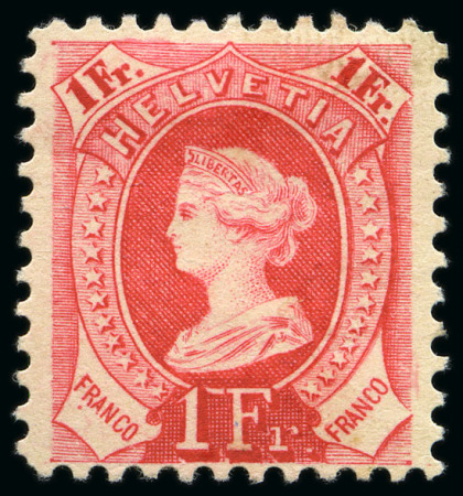 Stamp of Switzerland / Schweiz » Stehende Helvetia "Libertas" Einzelabzüge, unoffizieller Druck