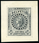 Stamp of Switzerland / Schweiz » Stehende Helvetia 1880 Wildschut "Libertas" Einzelabzüge
