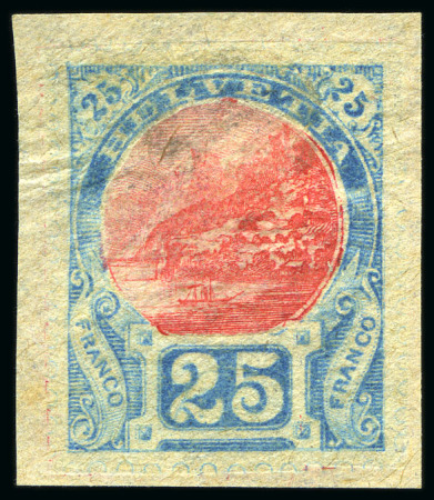 Stamp of Switzerland / Schweiz » Stehende Helvetia 1891 "Rütli" Einzelabzug, zweite Type, mehrfarbig