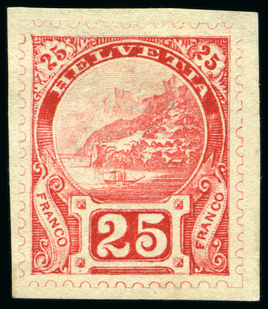 Stamp of Switzerland / Schweiz » Stehende Helvetia 1891 "Rütli" Einzelabzug, zweite Type