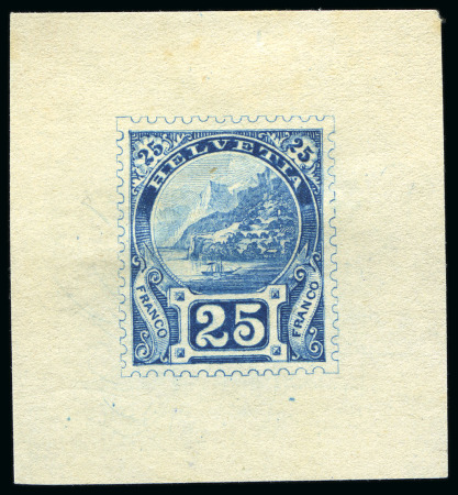 Stamp of Switzerland / Schweiz » Stehende Helvetia 1891 "Rütli" Einzelabzug, zweite Type