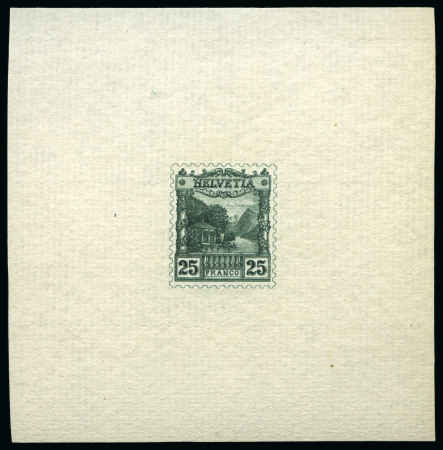 Stamp of Switzerland / Schweiz 1901 "Rütli" 25C Einzelabzüge