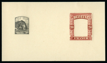 Stamp of Switzerland / Schweiz ca1895 "Tellskappelle" Einzelabzug
