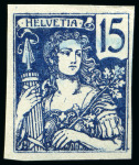 Stamp of Switzerland / Schweiz 1901 (18./20. März) Essai: IVb. Preis: Entwurf von