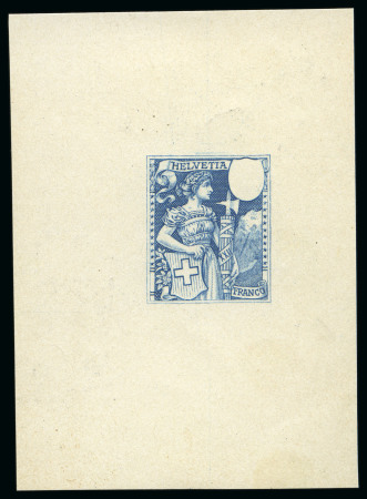 Stamp of Switzerland / Schweiz 1907 Girardet "Helvetia" Essais