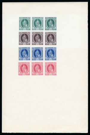 Stamp of Switzerland / Schweiz » Stehende Helvetia 1907 Geänderte Zeichnung, Klischee durch Berthold & Co