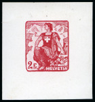 Stamp of Switzerland / Schweiz 1908 Helvetia mit Schwert 2Fr. Essai