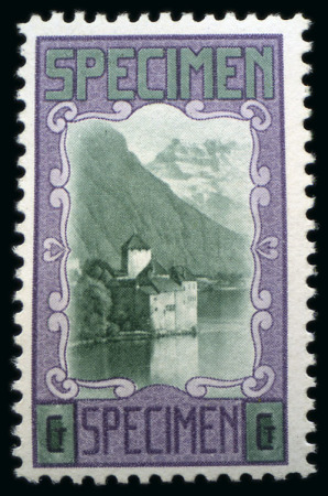 Stamp of Switzerland / Schweiz 1933 Harrison and Sons "Chillon Schloss" Essais