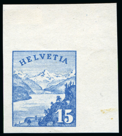 Stamp of Switzerland / Schweiz 1927 Leonhard Steiner "Urnersee" Essais