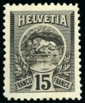 Stamp of Switzerland / Schweiz ca.1920 Luzerner "Löwendenkmal" Essais