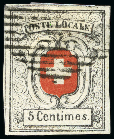 Stamp of Switzerland / Schweiz » "Waadt", "Neuenburg", "Winterthur" Neuenburg mit schwarzer Raute entwertet