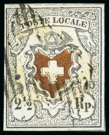 Stamp of Switzerland / Schweiz » Orts-Post und Poste Locale Poste Locale mit Kreuzeinfassung