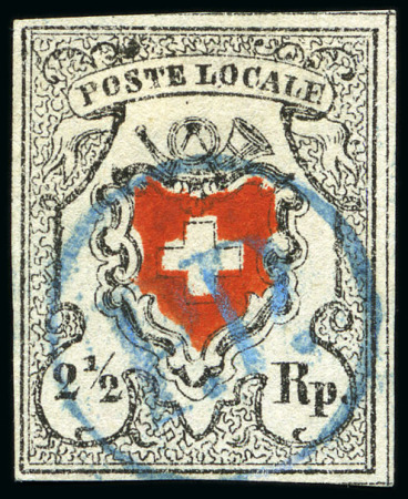 Stamp of Switzerland / Schweiz » Orts-Post und Poste Locale Poste Locale mit Kreuzeinfassung, Type 30,