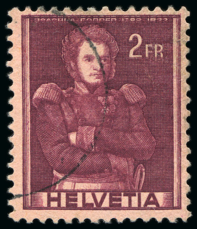 Stamp of Switzerland / Schweiz 1941 Historische Bilder 2Fr braunrot/rot