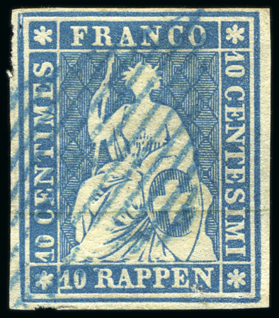 Stamp of Switzerland / Schweiz 1854-1862, Strubelsammlung