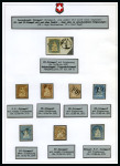 Stamp of Switzerland / Schweiz 1854-62, Kleine Austellungssammlung Strubelmarken