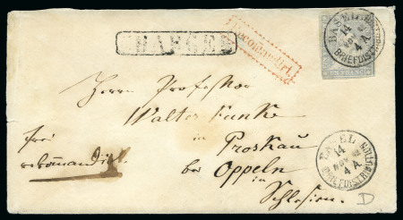 Stamp of Switzerland / Schweiz 1854-62, Partie 99 Strubelbriefe in einem Album