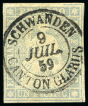 Stamp of Switzerland / Schweiz 1854-62, Partie 19 Strubelbriefe und 19 Marken