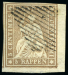 Stamp of Switzerland / Schweiz 1854-1862, Enorm Reichhaltige Strubel-Sammlung