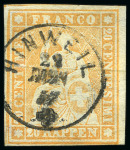 Stamp of Switzerland / Schweiz 1854-1862, Enorm Reichhaltige Strubel-Sammlung
