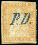 Stamp of Switzerland / Schweiz 1854-1862, Enorm Reichhaltige Strubel-Sammlung