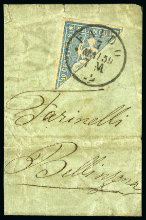 Stamp of Switzerland / Schweiz 1854-1862, Enorm Reichhaltige Strubel-Sammlung