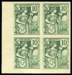 Stamp of Switzerland / Schweiz 1907 Girardet "Helvetia" Essais