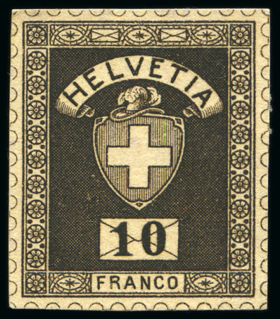 Stamp of Switzerland / Schweiz 1895 Keller-Kehr "Brief mit Wertziffer" 9 Einzelabzüge