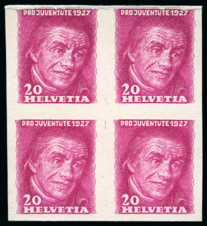 Stamp of Switzerland / Schweiz 1927 Pro Juventute 20C Pestalozzi
