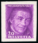 Stamp of Switzerland / Schweiz 1927 Pro Juventute 20C Pestalozzi