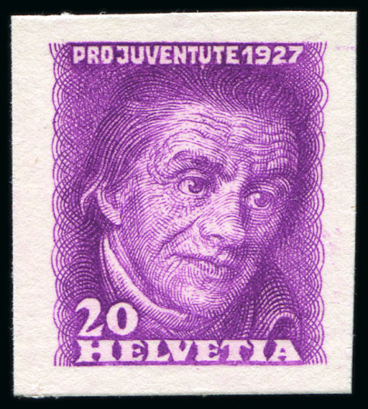 Stamp of Switzerland / Schweiz 1927 Pro Juventute 20C Pestalozzi